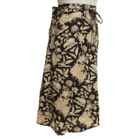Cacharel Wrap-around skirt with pattern print
