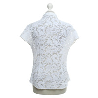 Prada Kanten blouse in wit