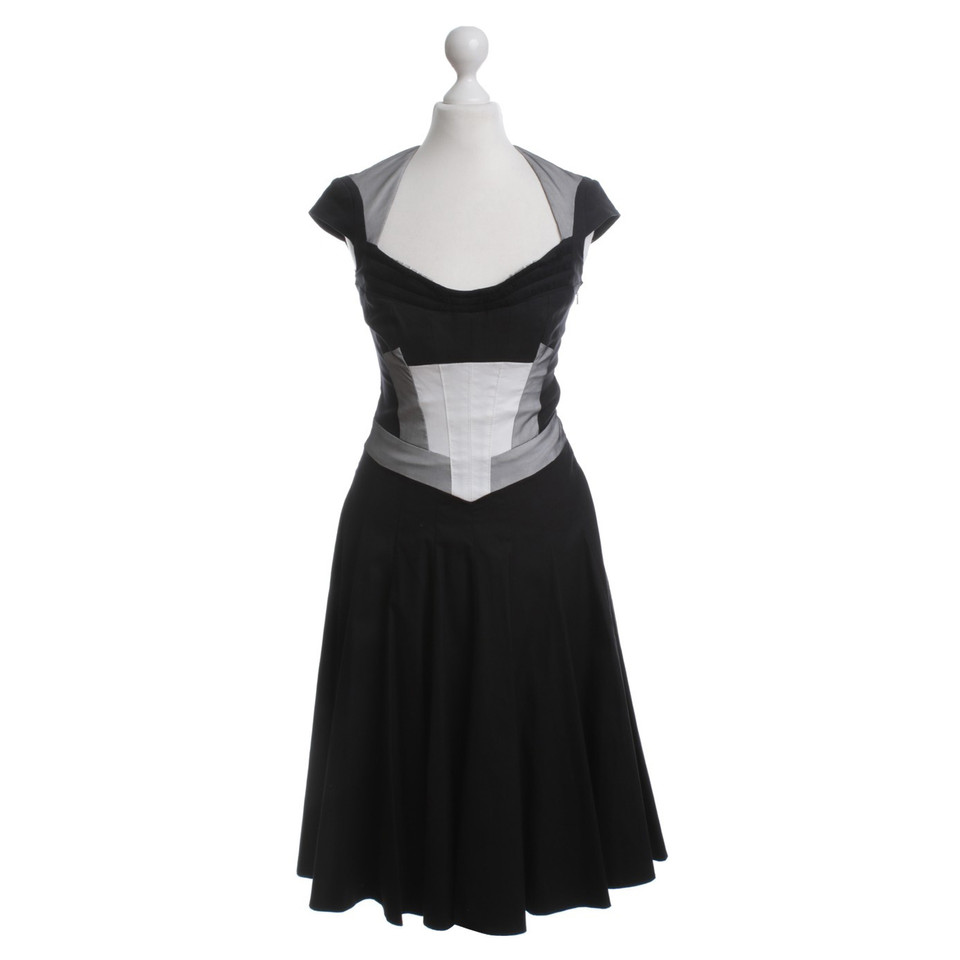 Karen Millen Zwarte jurk met details