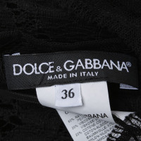 Dolce & Gabbana Kanten jurk in zwart