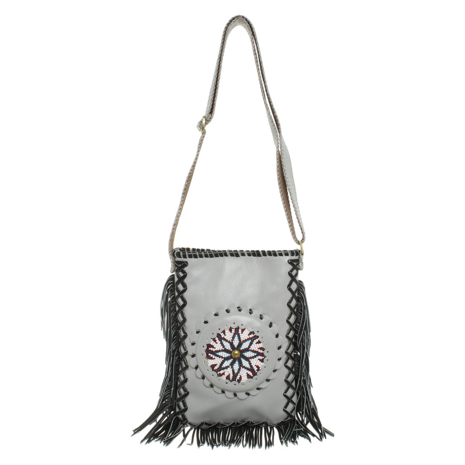 World Family Ibiza Shoulder bag Leather in Grey