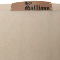 John Galliano Top in pizzo in nudo