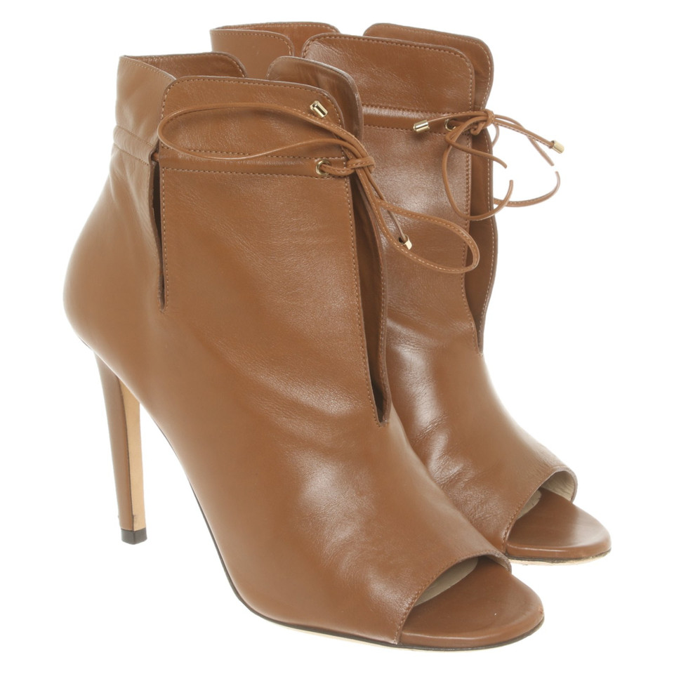 Jimmy Choo Bottines en Cuir en Marron