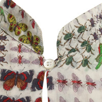 Gucci Bluse mit Insekten-Muster