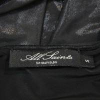 All Saints top in black