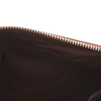 Vanessa Bruno clutch in red brown