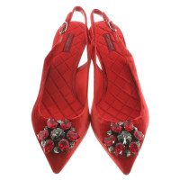 Dolce & Gabbana Sling-Pumps in Rot