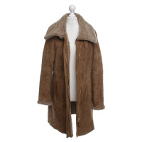 Windsor Pelle di pecora cappotto in marrone
