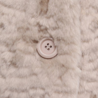 Bash cappotto di pelliccia Faux in beige