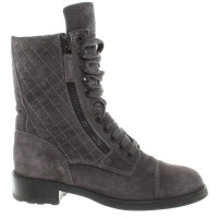 Chanel Stiefel in Dunkelgrau