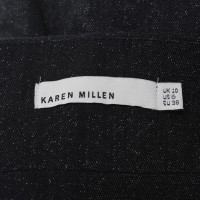 Karen Millen Gekreukte broek in zwart