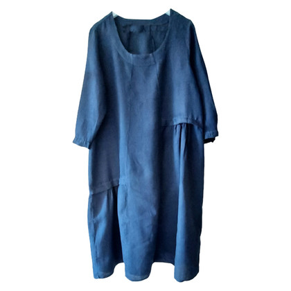 Elena Mirò Kleid aus Leinen in Blau