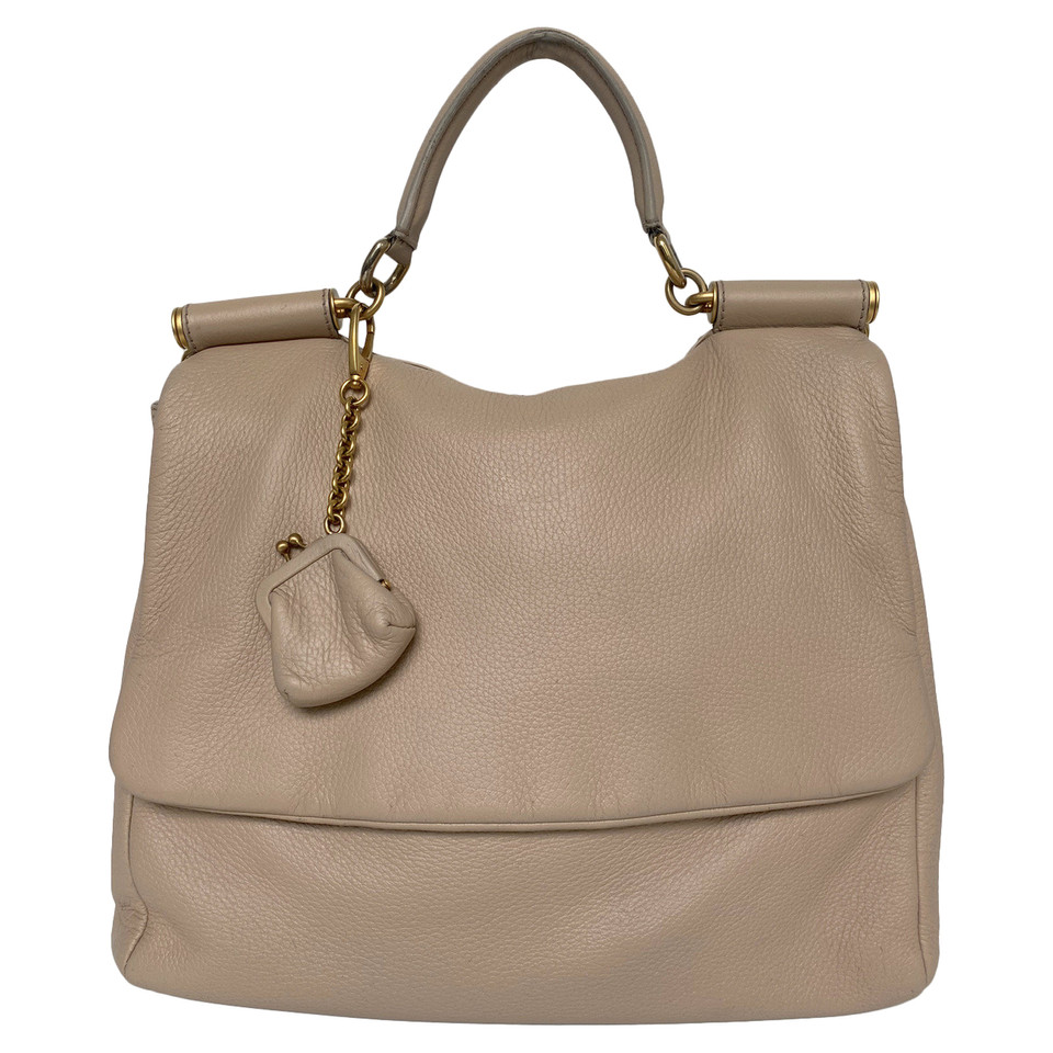 Dolce & Gabbana Sicily Bag Leather in Nude
