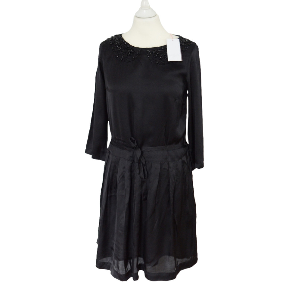 L'autre Chose Robe en Viscose en Noir