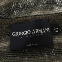 Giorgio Armani Kurzarm-Pullover mit Muster
