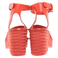 Marni Sandalen aus Leder in Rot