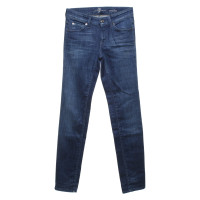 7 For All Mankind Jeans in Cotone in Blu