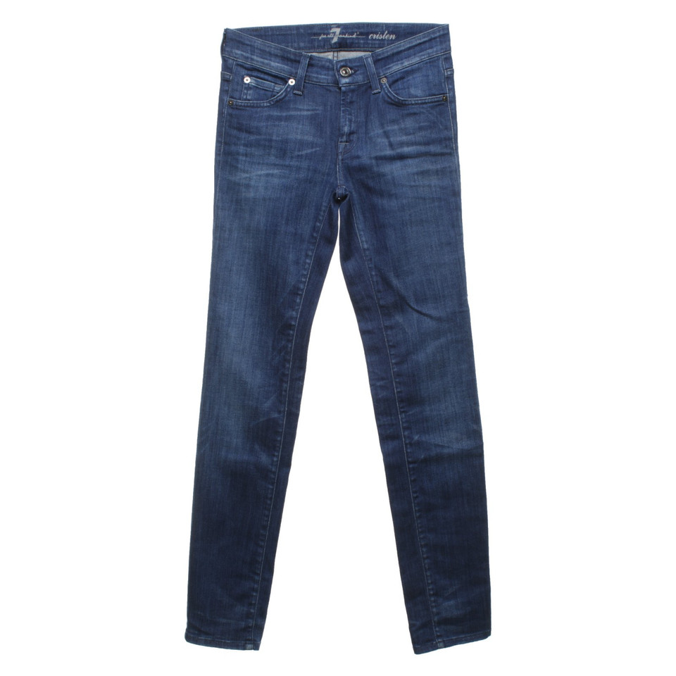 7 For All Mankind Jeans Katoen in Blauw