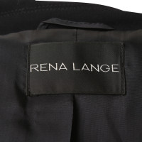 Rena Lange High - Blazer dark blue baguette bag