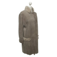 Manzoni 24 Giacca/Cappotto in Pelle in Grigio