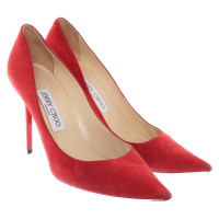 Jimmy Choo Décolleté/Spuntate in Pelle in Rosso