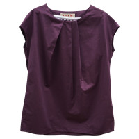 Marni Kleid aus Baumwolle in Violett