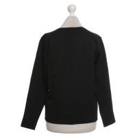 Helmut Lang Sweater mit Echtleder-Besatz