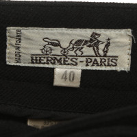 Hermès Reithose mit Lederbesatz