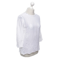 Eric Bompard Top Cotton in White