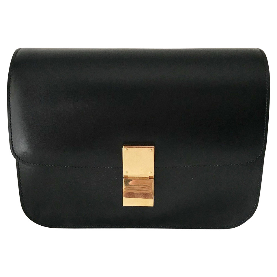 Céline Classic Bag Medium Leather in Black
