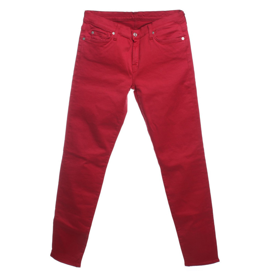 7 For All Mankind Jeans in het rood