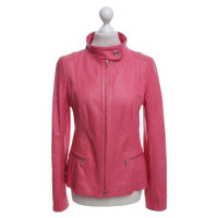 Laurèl Leather Jacket in Pink