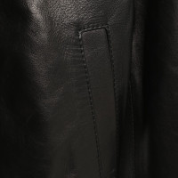 R 13 Leren jas in zwart