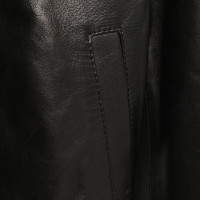 R 13 Lederjacke in Schwarz