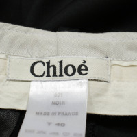 Chloé Hose aus Wolle in Schwarz