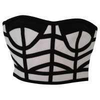 Hervé Léger two-piece in black and white