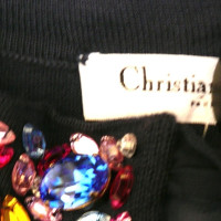 Christian Dior Pulli mit Strass und Schleife