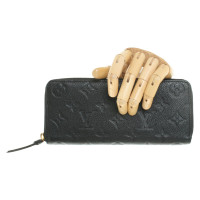 Louis Vuitton Porte-monnaie / portefeuille en cuir noir