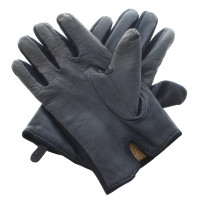 Hugo Boss  Leather gloves in blue