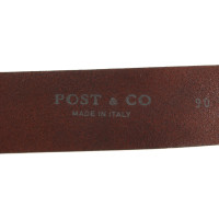 Post & Co Gürtel aus Leder in Braun