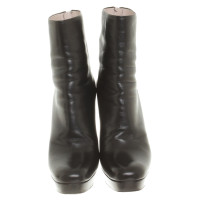Miu Miu Leather ankle boots in black