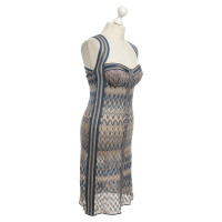 Missoni Vorm-fitting jurk in blauw/nude