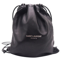 Saint Laurent Teddy aus Leder in Schwarz