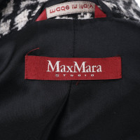 Max Mara Jacke in Schwarz/Weiß