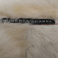 Andere merken Roberta Scarpa- leren jas met bont