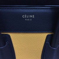Céline Luggage Micro Leather in Yellow