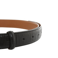 Ralph Lauren Ceinture en cuir noir