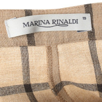 Marina Rinaldi trousers with checked pattern