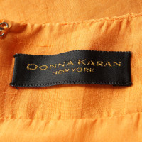 Donna Karan Jupe en Soie en Orange