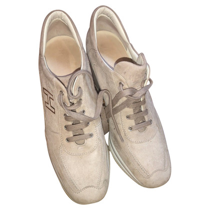 Hogan Lace-up shoes Suede in Beige